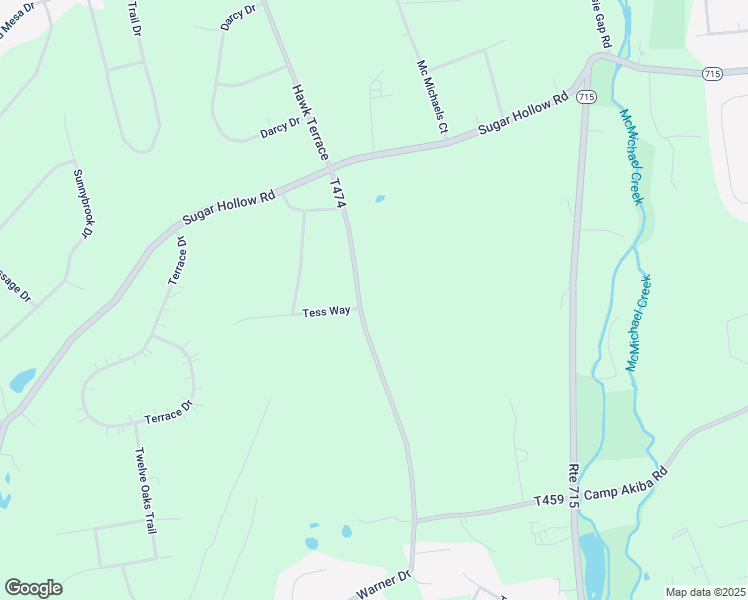 map of restaurants, bars, coffee shops, grocery stores, and more near 282 White Church Road in Saylorsburg