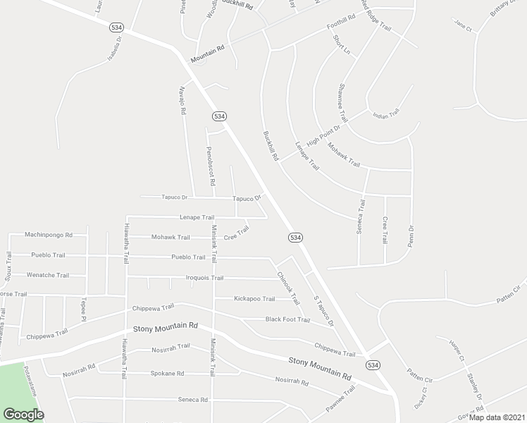 map of restaurants, bars, coffee shops, grocery stores, and more near Lenape in Albrightsville