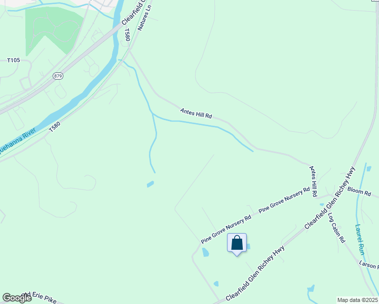map of restaurants, bars, coffee shops, grocery stores, and more near in Clearfield