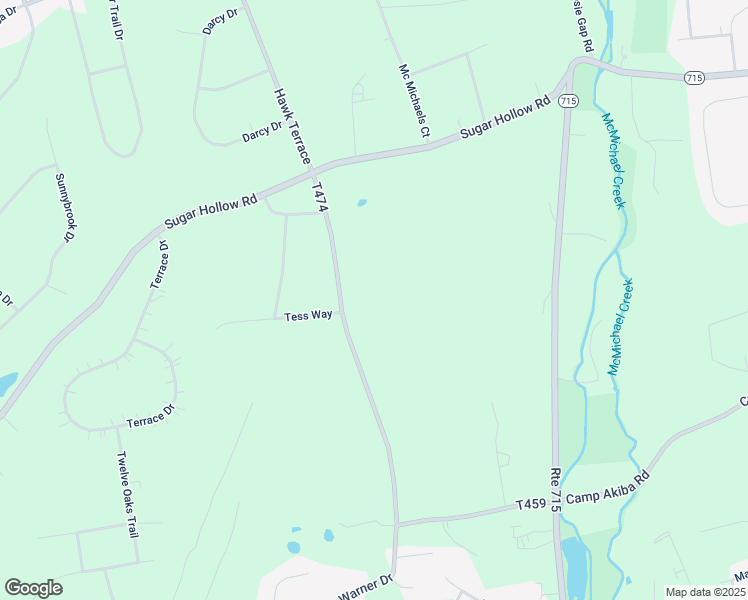 map of restaurants, bars, coffee shops, grocery stores, and more near 282 White Church Road in Saylorsburg