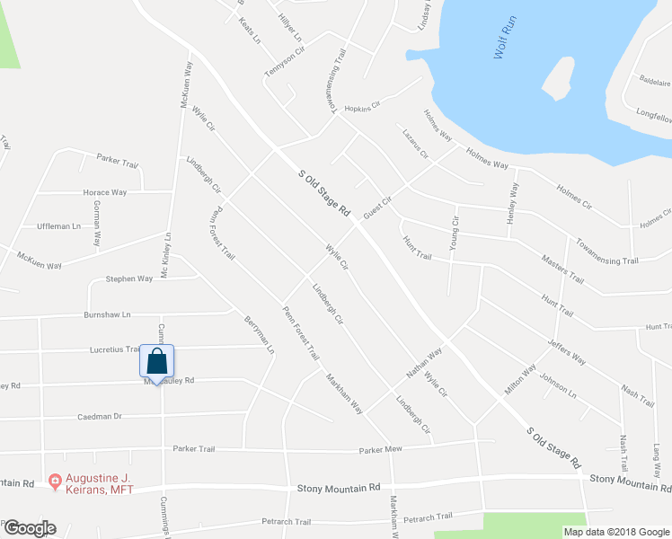 map of restaurants, bars, coffee shops, grocery stores, and more near 1931 Wylie Circle in Albrightsville