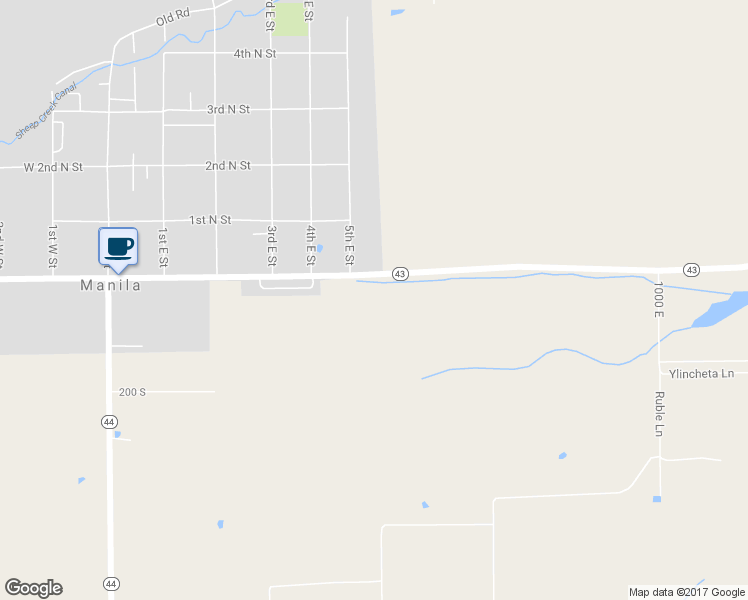 map of restaurants, bars, coffee shops, grocery stores, and more near 43 East Ridge Lane in Manila