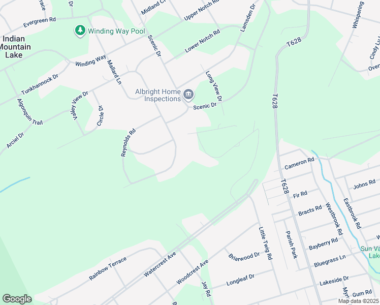 map of restaurants, bars, coffee shops, grocery stores, and more near 291 Valley View Drive in Effort