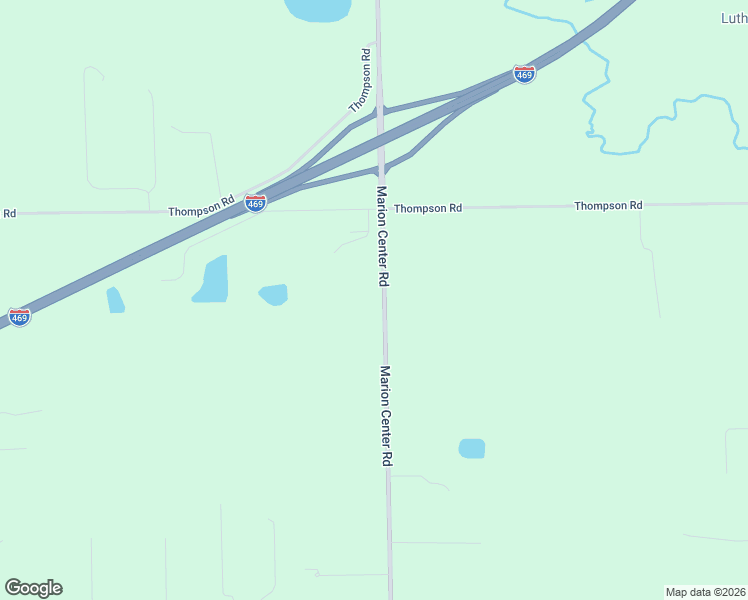 map of restaurants, bars, coffee shops, grocery stores, and more near 10704 Marion Center Road in Fort Wayne