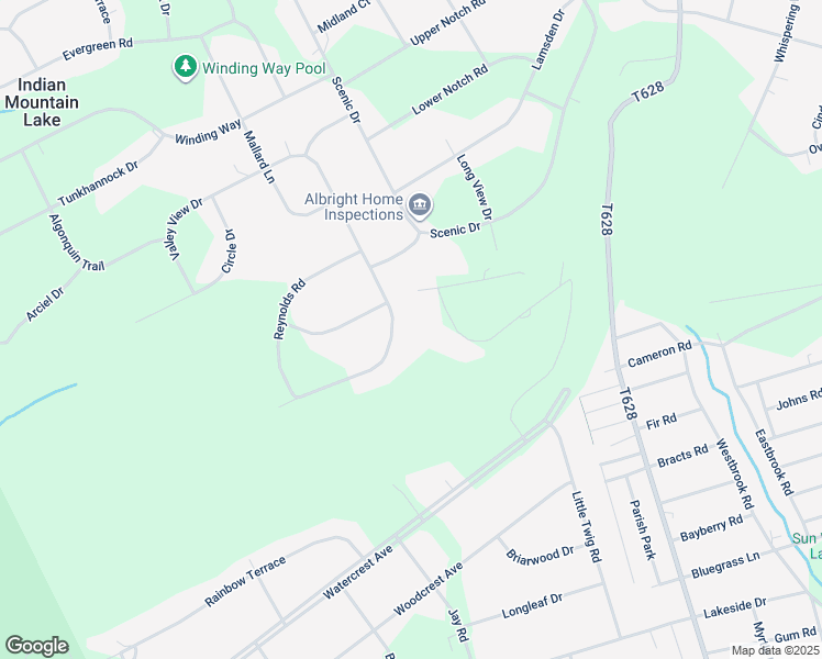 map of restaurants, bars, coffee shops, grocery stores, and more near 291 Valley View Drive in Effort