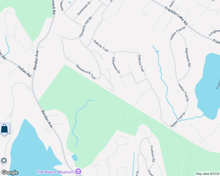 map of restaurants, bars, coffee shops, grocery stores, and more near 4 Penobscott Pl in Franklin Lakes