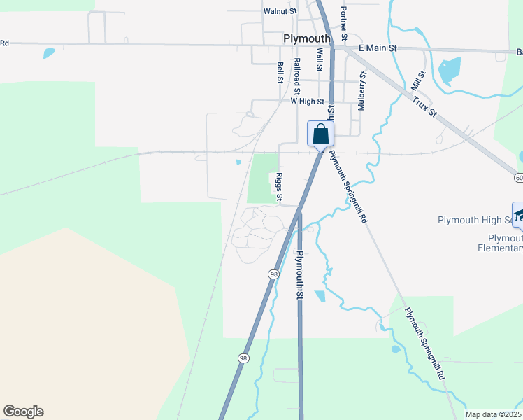 map of restaurants, bars, coffee shops, grocery stores, and more near in Plymouth