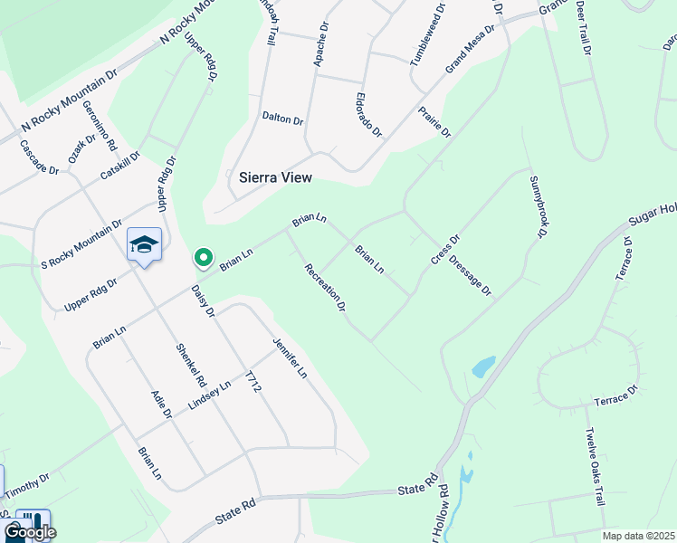 map of restaurants, bars, coffee shops, grocery stores, and more near 108 Mount Jefferson Drive in Effort