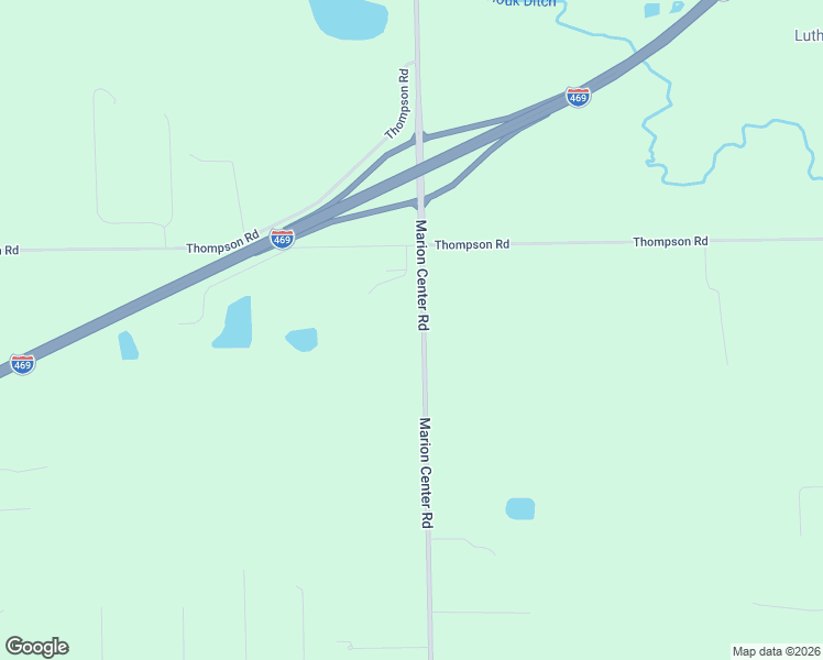 map of restaurants, bars, coffee shops, grocery stores, and more near 10704 Marion Center Road in Fort Wayne