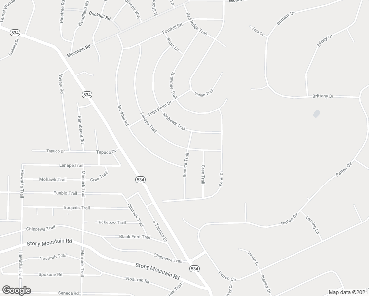 map of restaurants, bars, coffee shops, grocery stores, and more near 98 Lenape Trail in Albrightsville