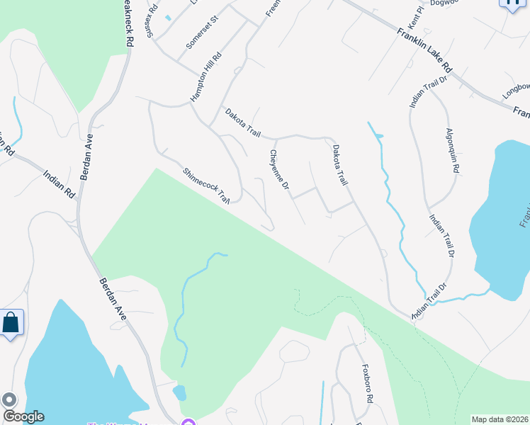 map of restaurants, bars, coffee shops, grocery stores, and more near 4 Penobscott Place in Franklin Lakes