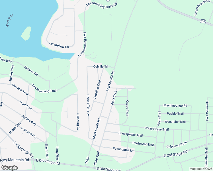 map of restaurants, bars, coffee shops, grocery stores, and more near 141 Meckesville Road in Albrightsville