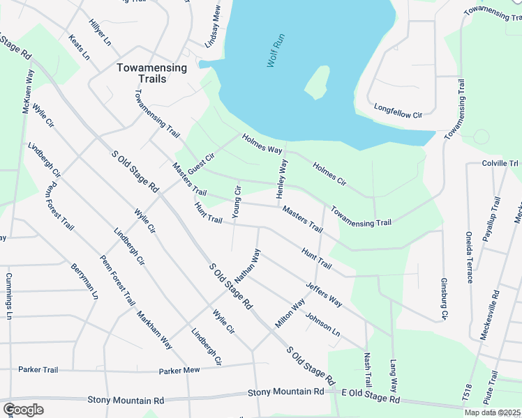map of restaurants, bars, coffee shops, grocery stores, and more near 90 Masters Trail in Albrightsville