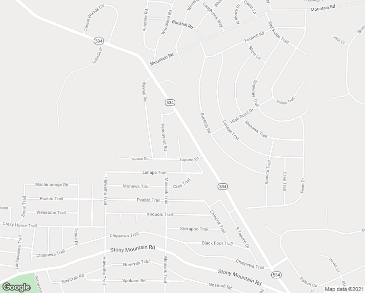 map of restaurants, bars, coffee shops, grocery stores, and more near 26 Cree Trail in Albrightsville