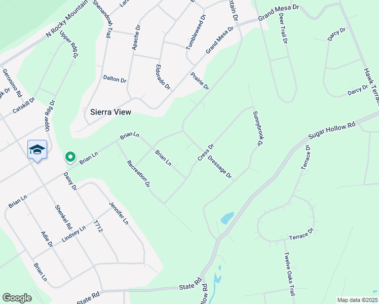 map of restaurants, bars, coffee shops, grocery stores, and more near 1664 Dressage Drive in Effort