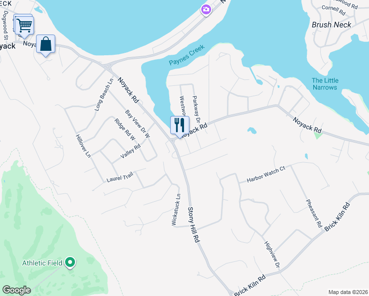 map of restaurants, bars, coffee shops, grocery stores, and more near 15 Cedar Drive in Sag Harbor