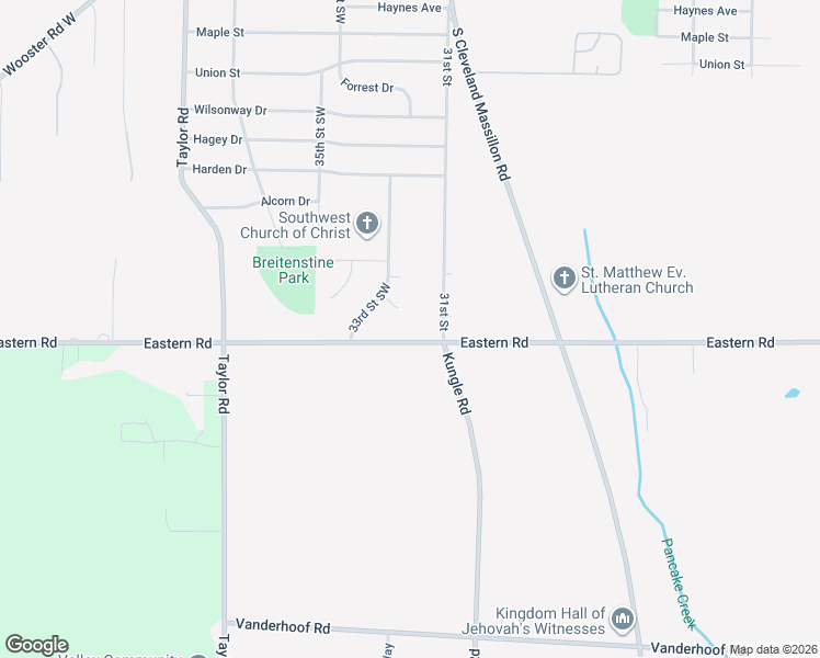 map of restaurants, bars, coffee shops, grocery stores, and more near 3231 Eastern Road in Norton