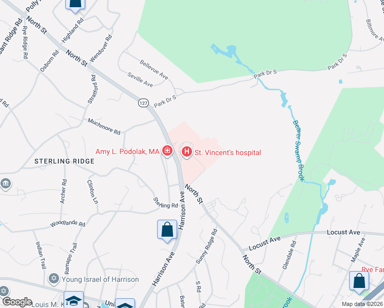 map of restaurants, bars, coffee shops, grocery stores, and more near 275 North Street in Harrison