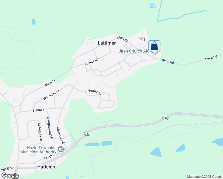 map of restaurants, bars, coffee shops, grocery stores, and more near West Venisa Drive in Harleigh