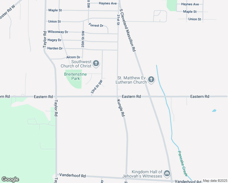 map of restaurants, bars, coffee shops, grocery stores, and more near 608 31st Street Southwest in Barberton