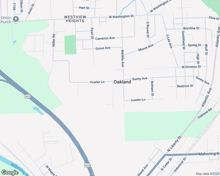 map of restaurants, bars, coffee shops, grocery stores, and more near 114 Croach Boulevard in New Castle