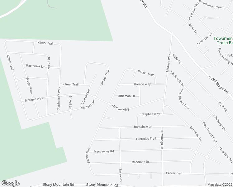 map of restaurants, bars, coffee shops, grocery stores, and more near 7 Uffleman Lane in Albrightsville
