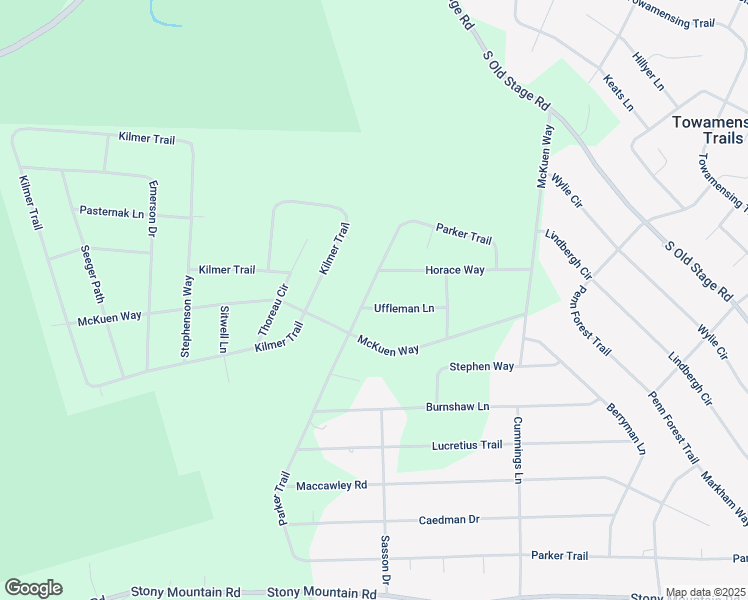 map of restaurants, bars, coffee shops, grocery stores, and more near 7 Uffleman Lane in Albrightsville