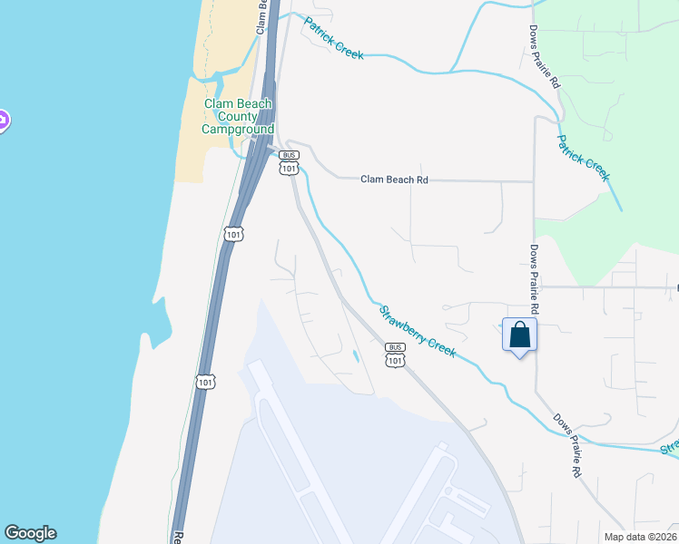 map of restaurants, bars, coffee shops, grocery stores, and more near in McKinleyville