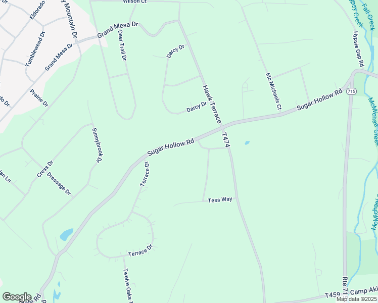 map of restaurants, bars, coffee shops, grocery stores, and more near 1125 Sugar Hollow Road in Saylorsburg