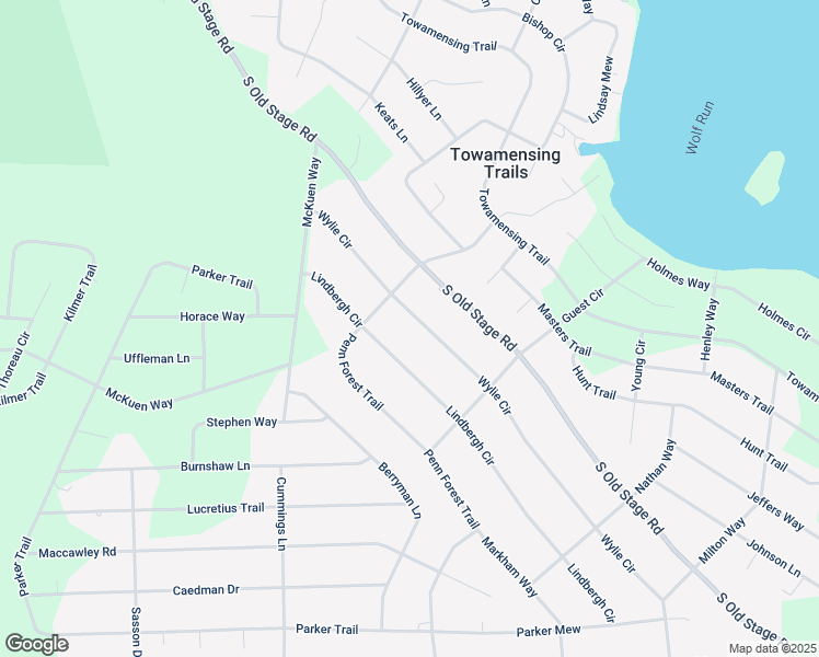 map of restaurants, bars, coffee shops, grocery stores, and more near 66 Wylie Circle in Albrightsville