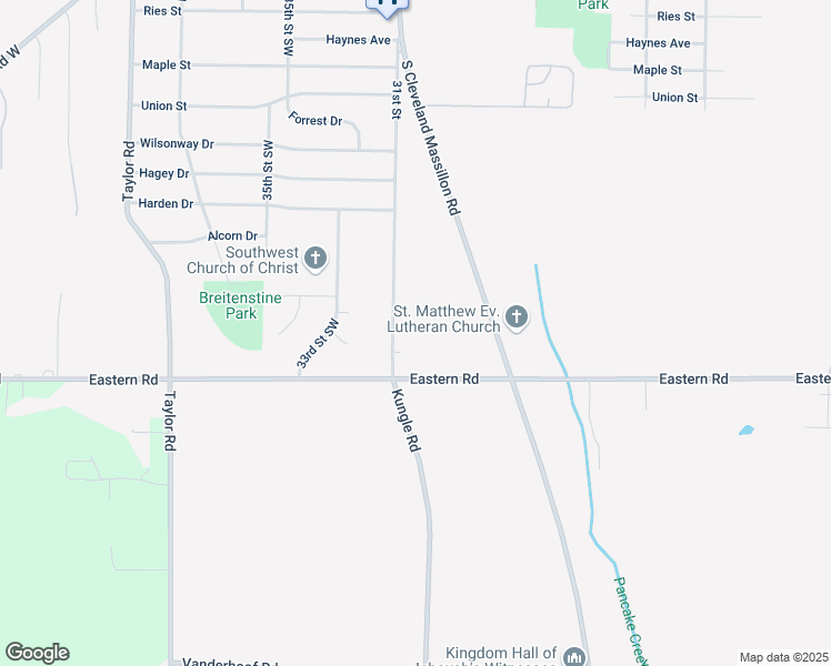map of restaurants, bars, coffee shops, grocery stores, and more near 551 31st Street Southwest in Barberton