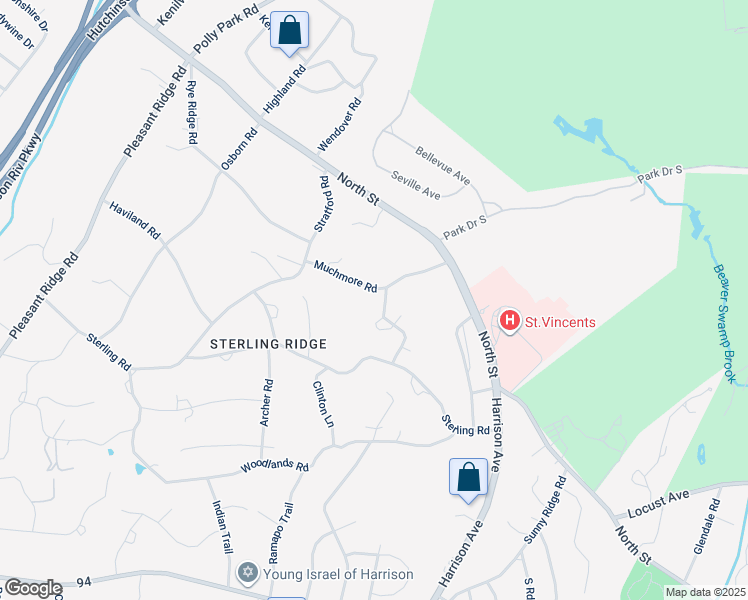 map of restaurants, bars, coffee shops, grocery stores, and more near 66 Muchmore Road in Harrison