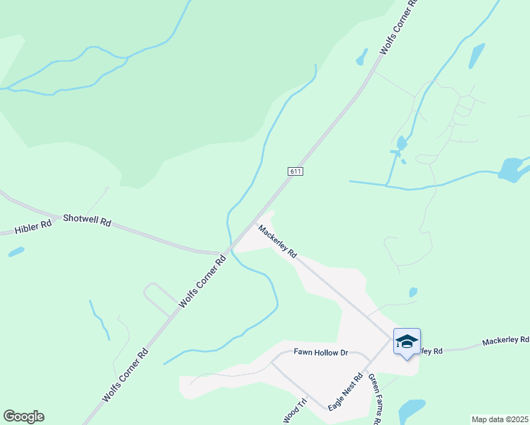 map of restaurants, bars, coffee shops, grocery stores, and more near 150 Wolfs Corner Road in Newton