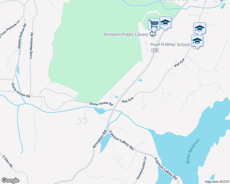 map of restaurants, bars, coffee shops, grocery stores, and more near 170 Kinnelon Road in Kinnelon