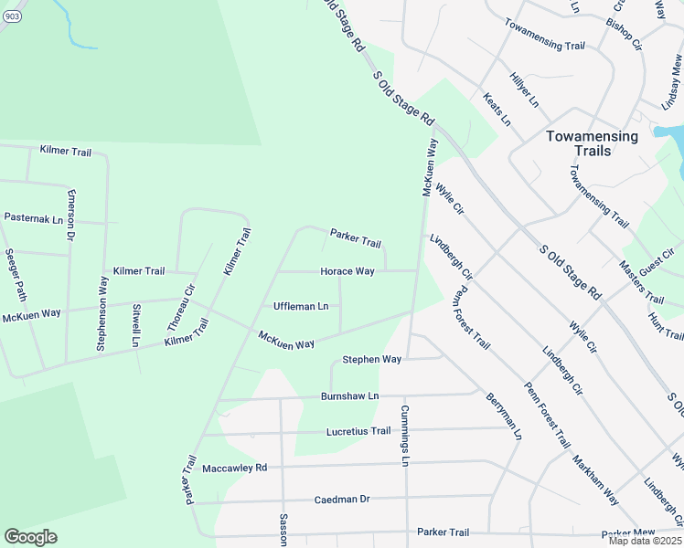 map of restaurants, bars, coffee shops, grocery stores, and more near 1935 Horace Way in Albrightsville