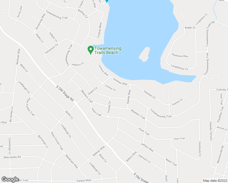 map of restaurants, bars, coffee shops, grocery stores, and more near 1504 Lazarus Circle in Albrightsville