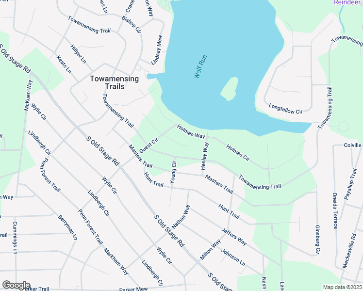map of restaurants, bars, coffee shops, grocery stores, and more near 1488 Lazarus Circle in Albrightsville