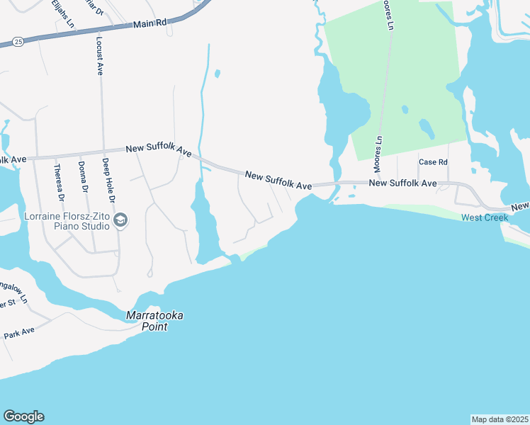 map of restaurants, bars, coffee shops, grocery stores, and more near 1045 Dean Drive in Cutchogue