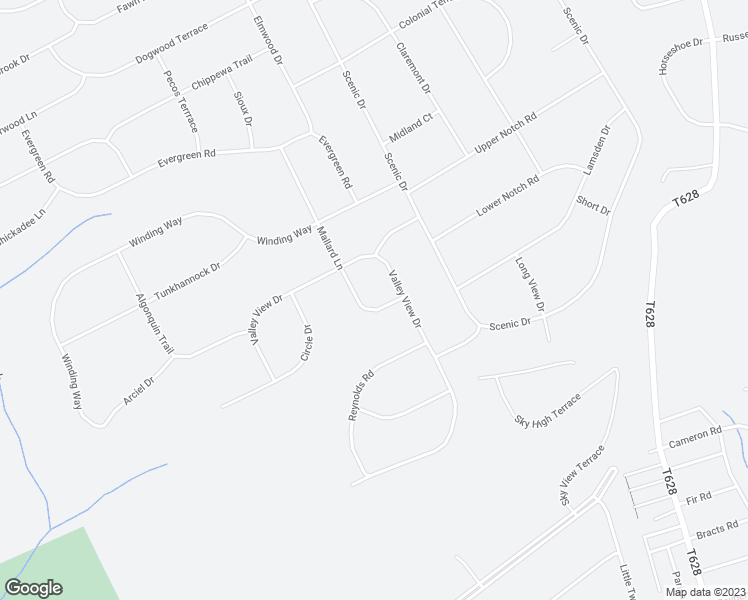 map of restaurants, bars, coffee shops, grocery stores, and more near 116 Mallard Lane in Albrightsville