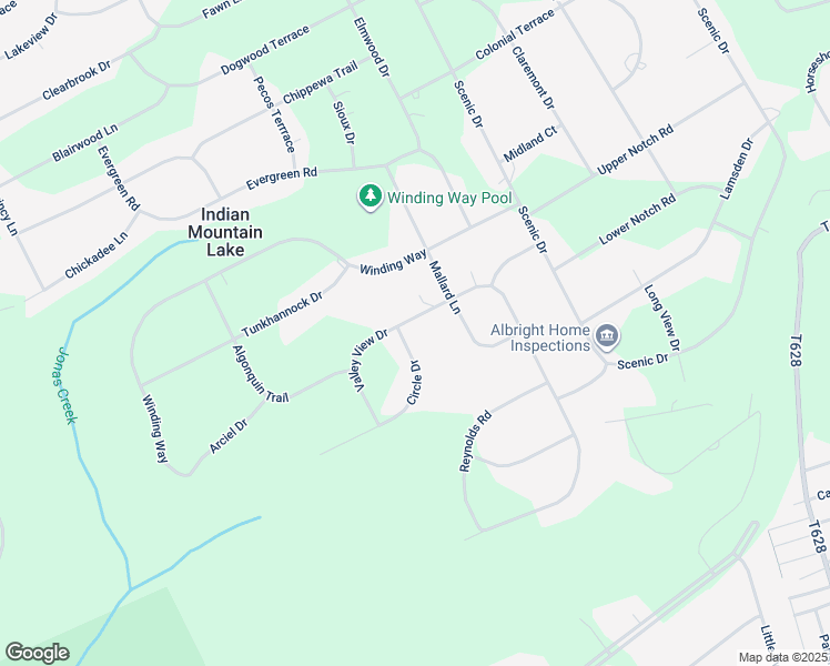 map of restaurants, bars, coffee shops, grocery stores, and more near 3114 Valley View Drive in Kunkletown