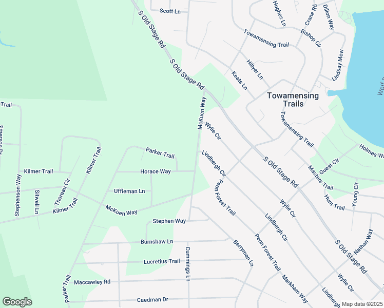 map of restaurants, bars, coffee shops, grocery stores, and more near 251 McKuen Way in Albrightsville
