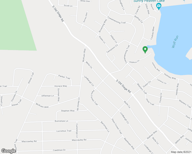 map of restaurants, bars, coffee shops, grocery stores, and more near 38 Wylie Circle in Albrightsville