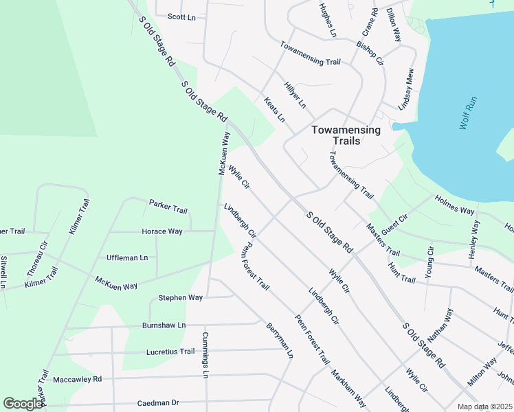 map of restaurants, bars, coffee shops, grocery stores, and more near 38 Wylie Circle in Albrightsville