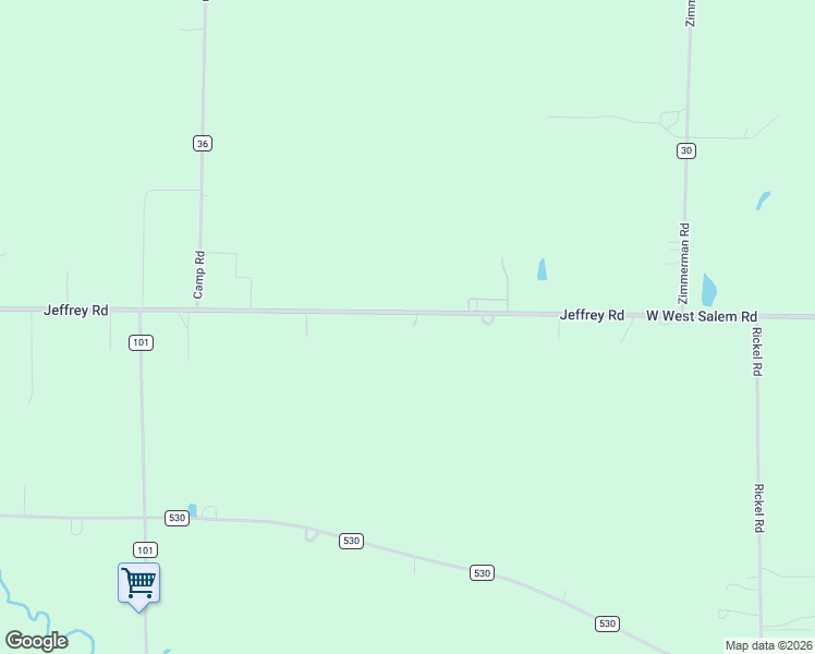 map of restaurants, bars, coffee shops, grocery stores, and more near 45 County Road 500 in Homerville