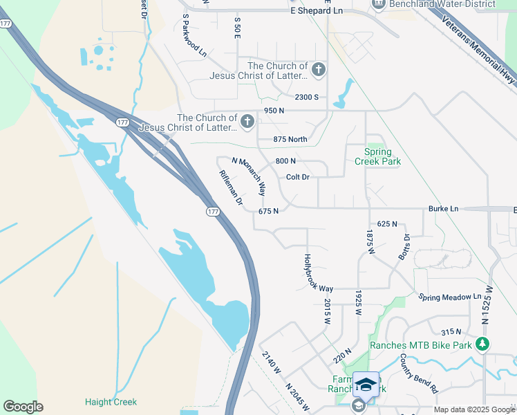 map of restaurants, bars, coffee shops, grocery stores, and more near 2212 Rifleman Drive in Farmington