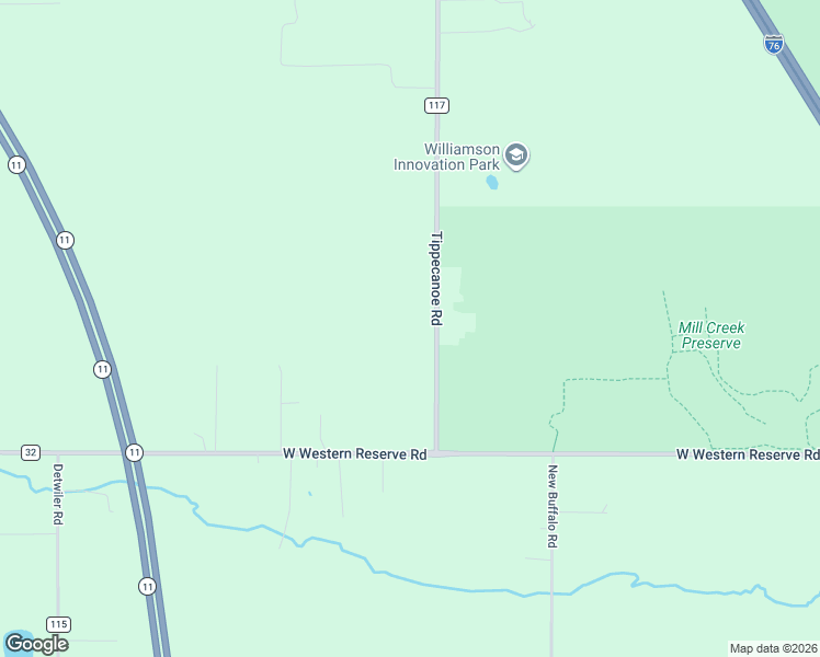 map of restaurants, bars, coffee shops, grocery stores, and more near 8744 Tippecanoe Road in Canfield