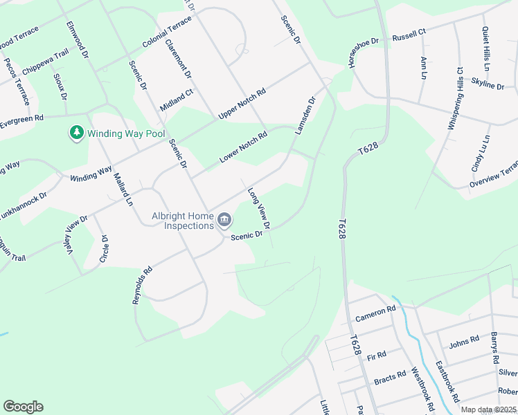 map of restaurants, bars, coffee shops, grocery stores, and more near 5607 Long View Drive in Effort