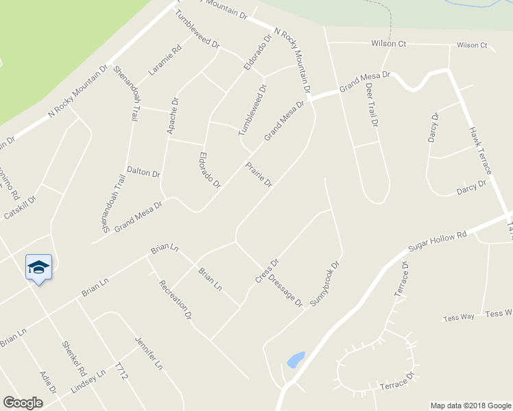 map of restaurants, bars, coffee shops, grocery stores, and more near 1599 North Rocky Mountain Drive in Effort