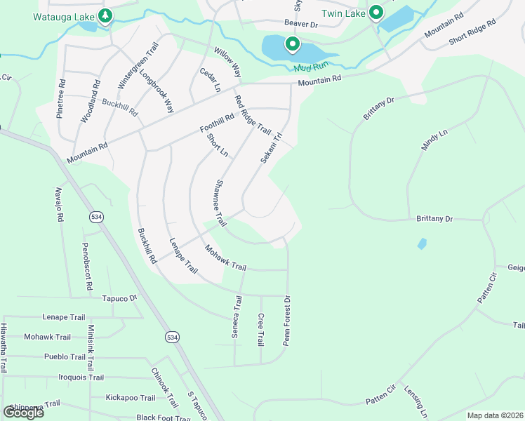 map of restaurants, bars, coffee shops, grocery stores, and more near 427-430 Indian Trail in Albrightsville