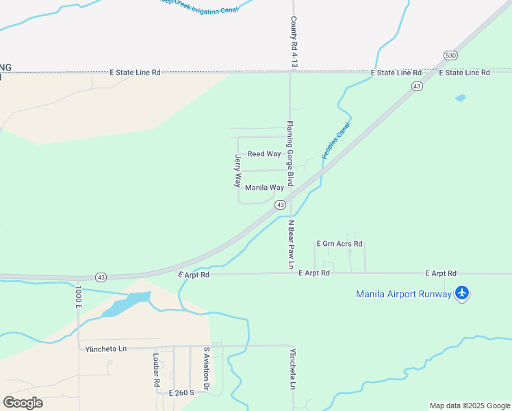 map of restaurants, bars, coffee shops, grocery stores, and more near 1448 Dickison Lane in Manila